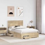 Konstrukcija postelje Sonoma hrast 120 x 200 cm Konstruiran les, (5000103159) | Shoptok.si