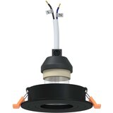 vidaXL vgrajeni reflektorji 24 kosov Okrogla GU10 Črna Ø91 mm | Shoptok.si