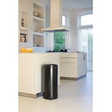 Brabantia Mat črn jeklen koš za smeti s pedalom 30 l NewIcon – | Shoptok.si