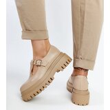 Gemre Dark beige leather shoes Karino | ePonuda.com