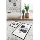 Conceptum Hypnose Set od 2 tepiha za kupatilo, crno-bijeli | Eponuda.ba