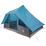 Tipi šator s krovom s pohranom Plava 364 x 281 x 257 cm taft | shoptok.hr