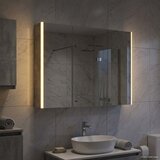  Kupaonski ormar s ogledalom Betonski sivi 103,5 x 15,5 x 70 cm | shoptok.hr