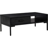  Stolić za kavu crni 90 x 50 x 35 cm od masivne borovine | shoptok.hr