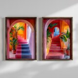 Wallity slika TUN143, 2 dela, 70 x 50 x 3 cm Cene