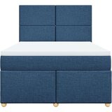 vidaXL Krevet s oprugama i madracem plavi 140x200 cm od tkanine | shoptok.hr