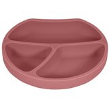 Kindsgut Ciglasti silikonski dječji tanjur 19x20,5 cm Dusky Pink – | shoptok.hr