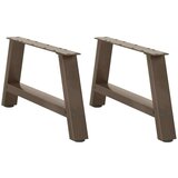  Noge za klub stolić A-oblika 2 kom 70 x (30-31) cm čelik - Prirodna 70 x (30-31) cm 1 | shoptok.hr