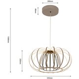 Lesnina XXXL VISEČA LED-SVETILKA Salo 55 W/6200 lm/3000 K/230 V/ | Shoptok.si