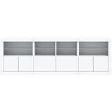  Komoda s LED svjetlima bijela 202x37x67 cm | shoptok.hr