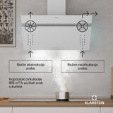 Klarstein Alina kuhinjska napa, 80 cm, 600 m³/h, Tiha, EEK A | shoptok.hr