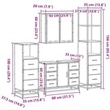 vidaXL 4-dijelni set kupaonskog namještaja boja smeđeg hrasta drveni | shoptok.hr