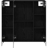  Kupaonski ormar s ogledalom Crni hrast 70 x 14,5 x 70 cm | shoptok.hr