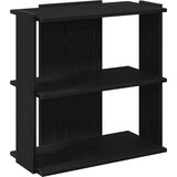 Maison Chic Knjižna omara - Knjižni regal 3-nadstropna črna 60x30x60 cm inženirski les, (21725710) | Shoptok.si