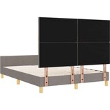 vidaXL Postelja Taupe 140x190 cm Tkanina, (22052985) | Shoptok.si