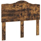  Postelja s shranjevanjem z vzglavjem Dimljeni oreh 135 x 190 cm, (5000105141) | Shoptok.si