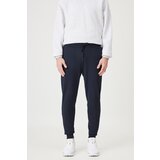AC&Co / Altınyıldız Classics Men's Navy Blue Standard Fit Regular Fit Cotton Pocket Comfort Jogger Sweatpants Cene