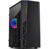Kućište B-02 Midi/ATX/RGB/Gaming/bez napajanja/crna