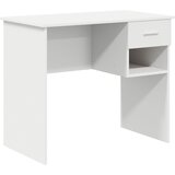vidaXL Stol s pohranom bijeli 90x49.5x75 cm konstruirano drvo Cijene