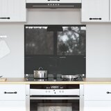 vidaXL Kuhinjski štit Tamno siva Kaljeno staklo 70 x 60 x 0.6 cm | shoptok.hr