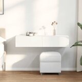 vidaXL Zidna polica s ladicama bijela 100x36x19 cm izrađeno drvo | shoptok.hr