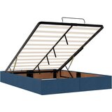 vidaXL Otomanski okvir kreveta bez madraca plavi 140x190 cm od tkanine | shoptok.hr
