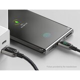 Yesido podatkovni kabel (CA85) - USB na Type-C 66W 5A digitalni zaslon - 120 cm - črni | Shoptok.si