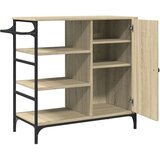  Kolica boja hrasta 87 5x38 5x84 5cm konstruirano drvo | shoptok.hr