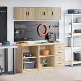 vidaXL Garažni ormarići 6 kom boja hrasta sonome od konstruiranog drva | shoptok.hr