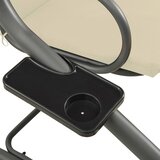  Vrtna klupa za ljuljanje s krovom bijela boja pijeska | shoptok.hr