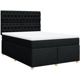 Maison Chic Box spring postelja - Vzmetna postelja z vzmetnico črna 160x200 cm blago SL24254, (21880117) | Shoptok.si
