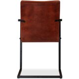  Blagovaonske stolice od prave kože 4 kom smeđe | shoptok.hr