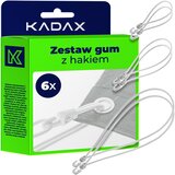 KADAX Komplet gumic s kavlji 6 kosov za pritrditev ponjav Močna gumijasta vrv za ponjave, (5000362475) Cene