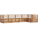  Set vanjskih sofa 5 pcs Prirodna | shoptok.hr