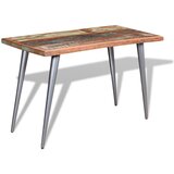 vidaXL Jedilna miza iz trdnega predelanega lesa 120x60x76 cm Cene