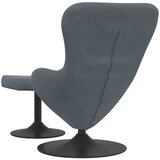 Jaja Stolica s Pufom Tamno siva Baršun | shoptok.hr