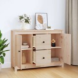  Komoda 100 x 35 x 74 cm od masivne borovine | shoptok.hr