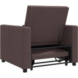 3-u-1 Sofa na razvlačenje tamnosmeđa tkanina | shoptok.hr
