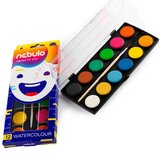 NEBULO Nebulo: 12-delni komplet vodenih barvic s 28mm ploščicami | Shoptok.si