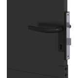 vidaXL Vrtna vrata Crna 100 x 125 cm Čelik s praškastim premazom | shoptok.hr