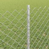  Ograda od lančanih veza s postom 10 x 0,8 m Srebrna Mreža | shoptok.hr