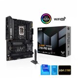 Asus TUF GAMING Z790-PRO WIFI LGA1700 ATX gaming matična plošča - Intel Z790 4xDIMM DDR5 4xM.2 4xSATA PCIe 5.0 2.5Gb Ethernet WiFi 6E + Bluetooth 1xDisplayPort 1xHDMI with Aura Sync support - 90MB1FJ0-M0EAY0 | Shoptok.si