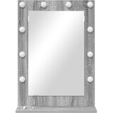 vidaXL ogledalo za šminku Siva sonoma Drvena ploča, Staklo 70 x 50 x 18 cm | shoptok.hr