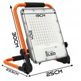 LED punjivi reflektor sa stalkom LED/50W/3,2V 4500K 5000 mAh IP65 narandžasta | Eponuda.com