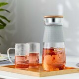 Kondela TEMPO-GLAZO, vrč za vodo/čaj, 1200 ml, s pokrovom in cedilom | Shoptok.si