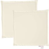 vidaXL Vrtne podloge za sjedalo 2 kom krem 45x45x2 cm četvrtaste | shoptok.hr