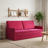 SOFA za 3 osobe Vinska crvena 190 x 81 x 82 cm Baršun | shoptok.hr