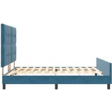  posteljni okvir s naslonom Komplet 3 Temno moder Les, (22053100) | Shoptok.si