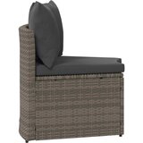  Set sofe 2 pcs Siva Solidno drvo akacije i poli ratan | shoptok.hr