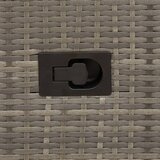 Bistro set od 3 komada s jastucima, sivi poliratan | shoptok.hr